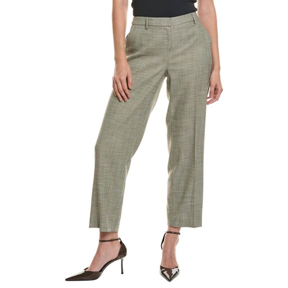 Anne Klein Womens  Slash Pocket Straight Pant, Green